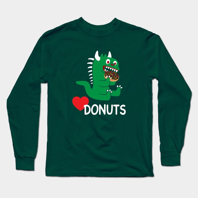 Lil Hodag - Donut Muncher Children's Character Long Sleeve T-Shirt by BlueSkyTheory